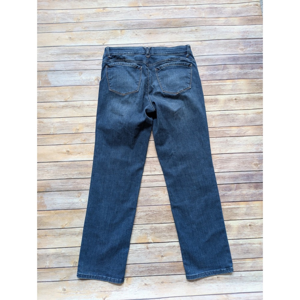 Democracy Straight Jeans Womens 12 Cotton Blend Blue Ab Technology| casual-chic - Picture 8 of 10